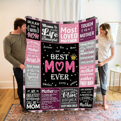“To My Mom” Flannel Blanket