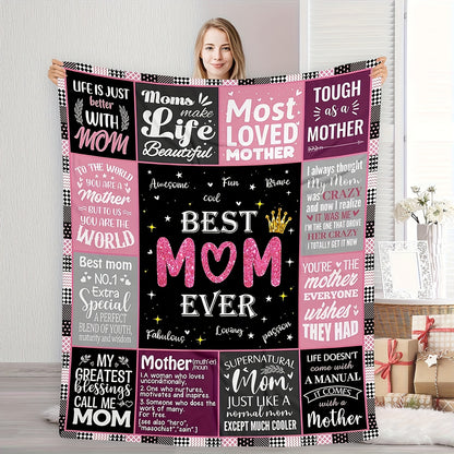 “To My Mom” Flannel Blanket