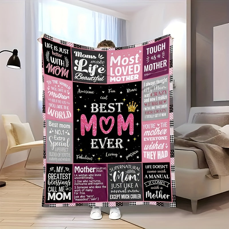 “To My Mom” Flannel Blanket