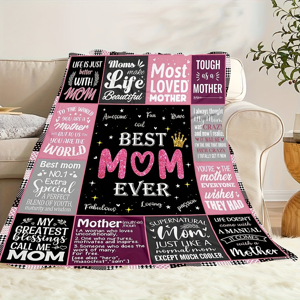 “To My Mom” Flannel Blanket