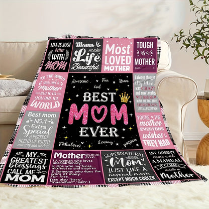 “To My Mom” Flannel Blanket